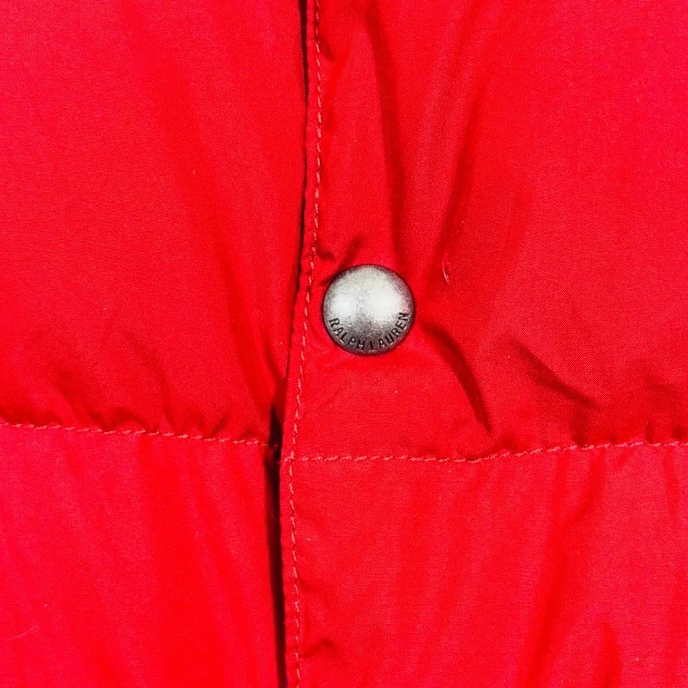 Polo Ralph Lauren‎ Reversible Puffer Vest Red Navy Blue Boys Large 14-16 Down